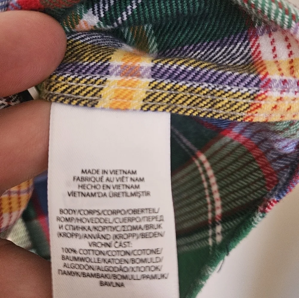 Polo Ralph Lauren Men's Classic Fit Flannel PlaidWorkshirt Heavy Cotton Medium